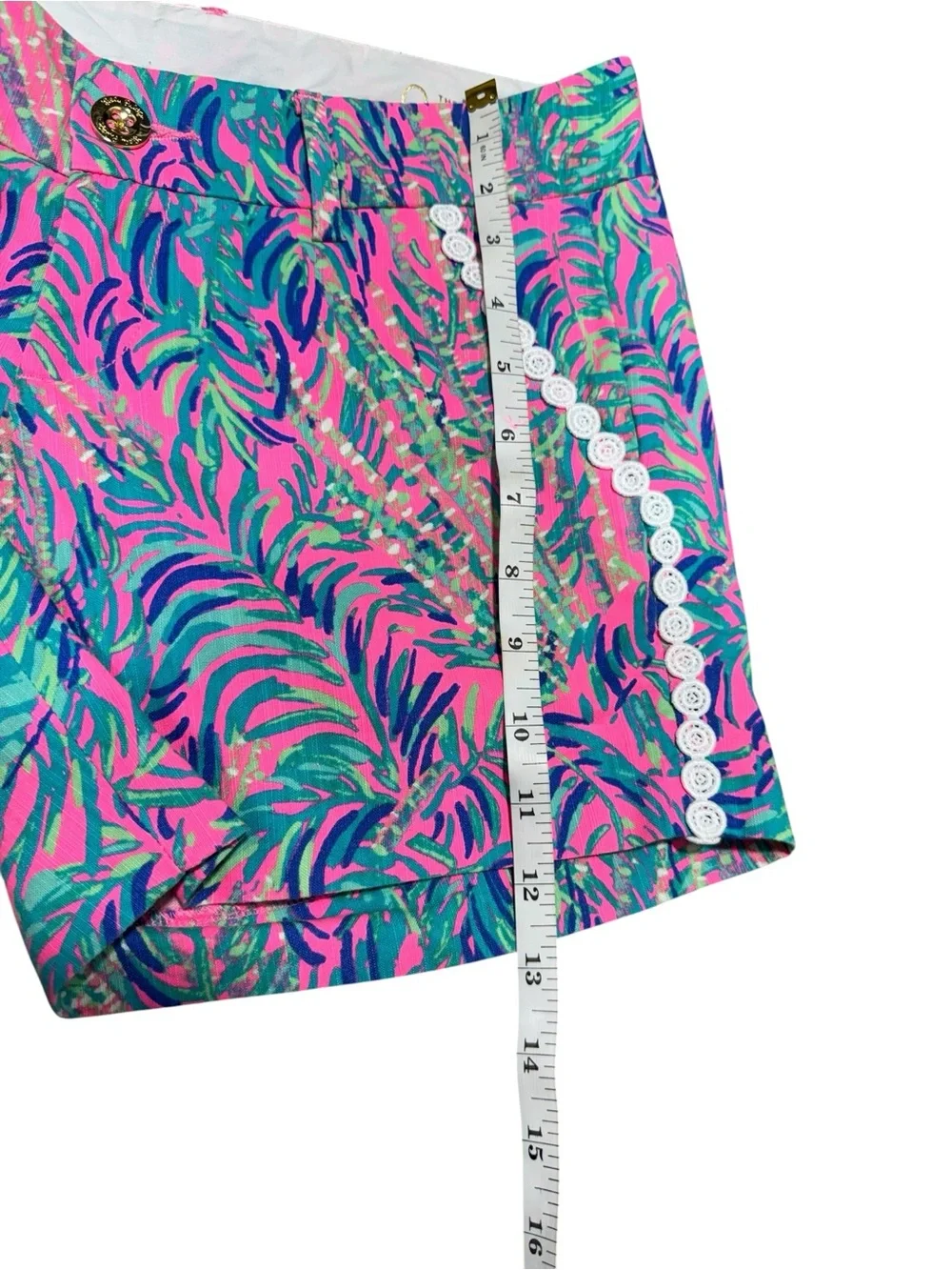 Lilly Pulitzer Shorts Lot 2 Womens Size 0 Pink Floral Tropical Print Preppy - Picture 3 of 16